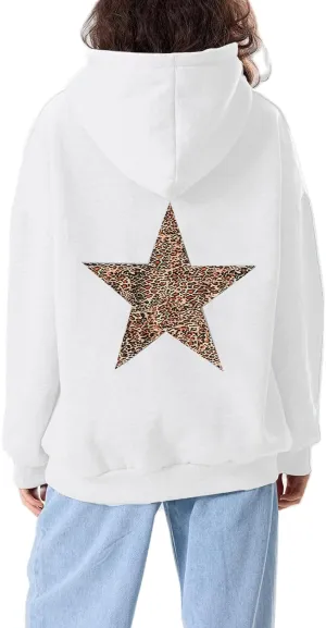Amiblvowa Graphic Hoodies for Women Teen Girls Oversized Vintage Embroidery Floral Sweatshirts Y2k Cute Beach Preppy Clothes