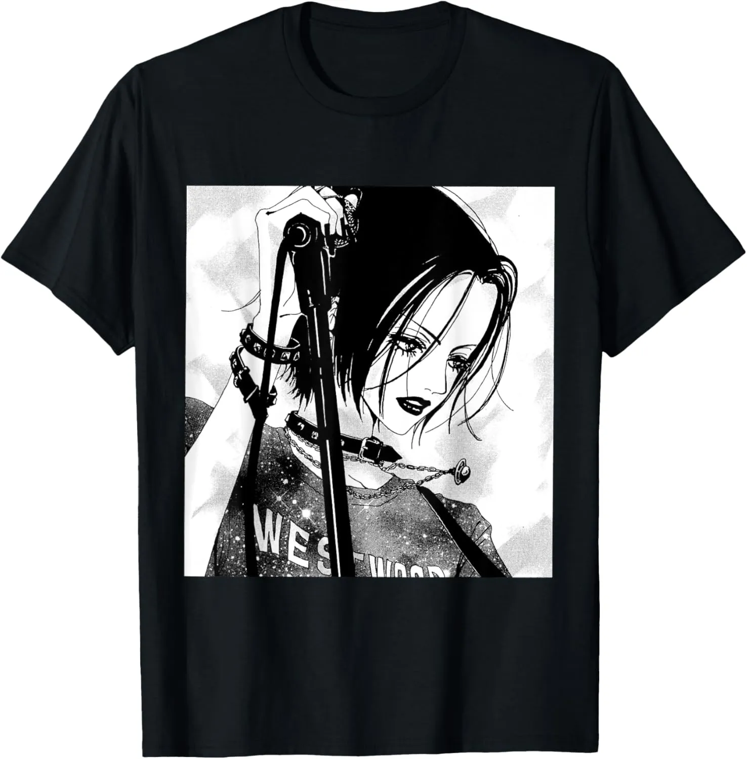 Anime Gothic Girl Aesthetic Soft Grunge Waifu Japanese Otaku T-Shirt