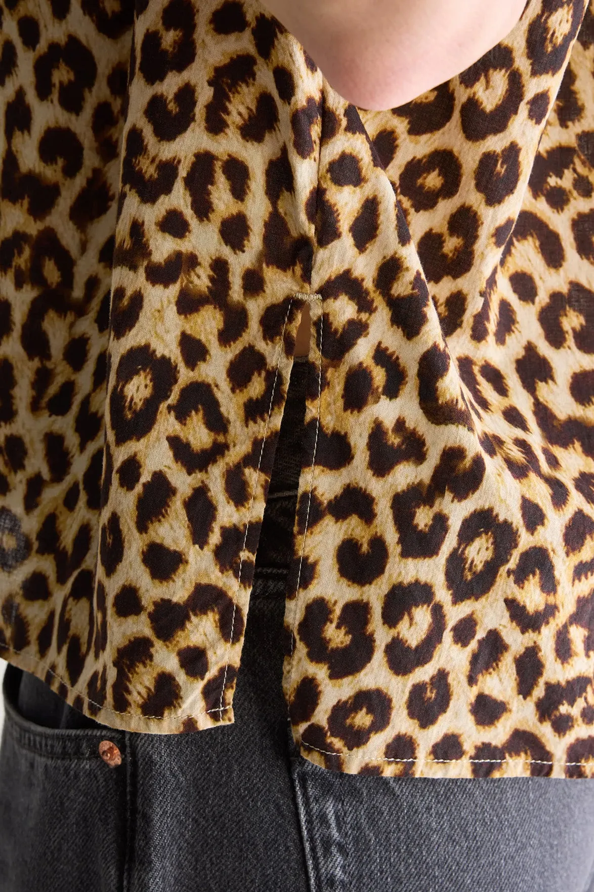 Bellerose Pears Display J Leopard Blouse