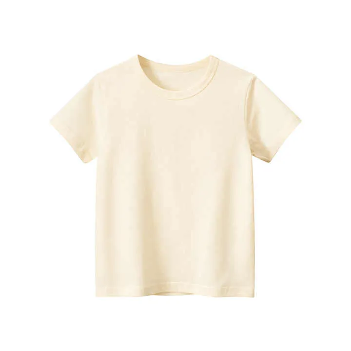 Boys Girls Baby Toddler Solid Color-تي شيرت قطني