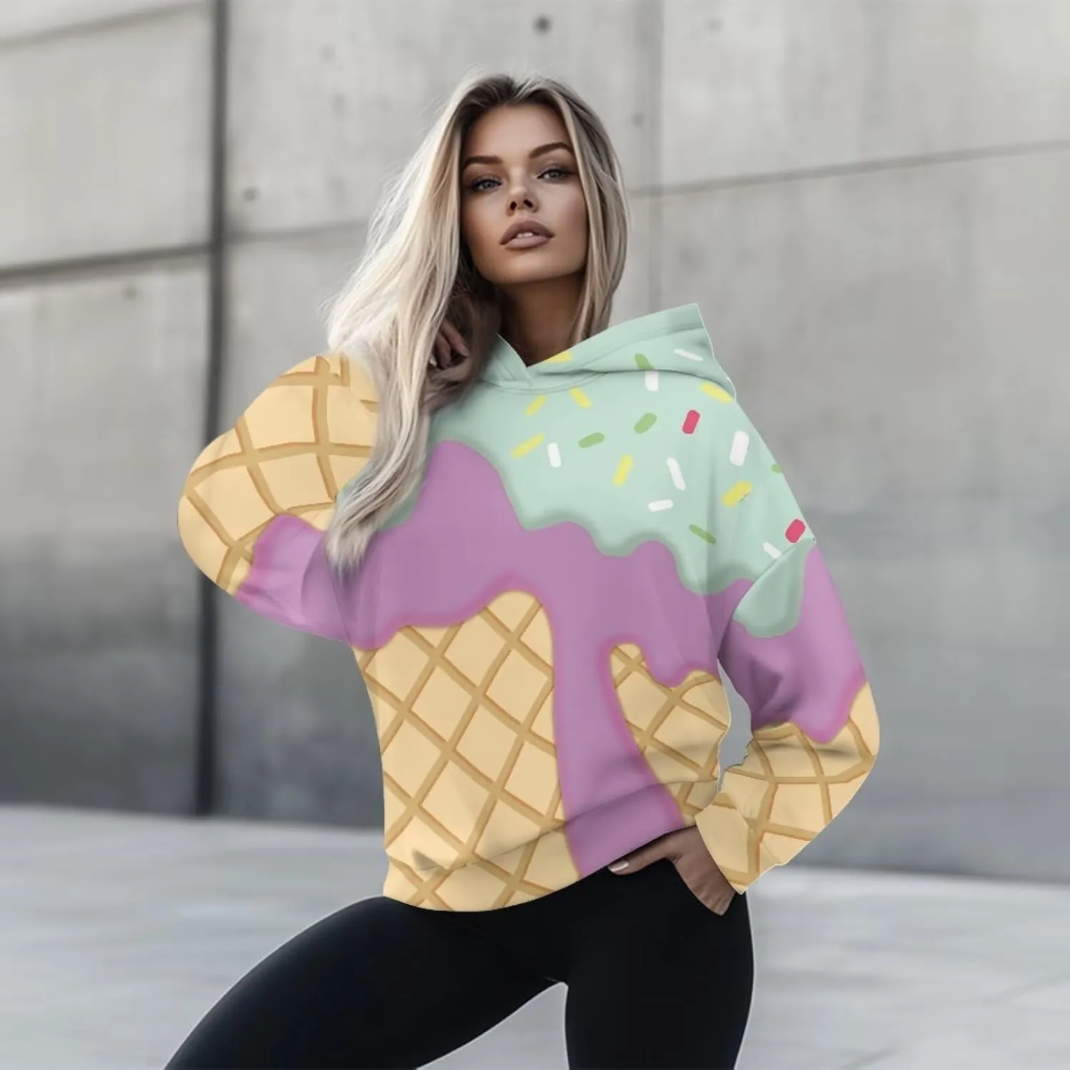Casual Women Hoodies Oversized Sweatshirt Long Sleeve Hoodie Pullover Tops