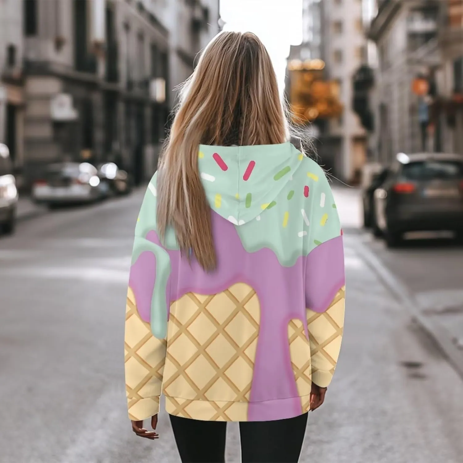 Casual Women Hoodies Oversized Sweatshirt Long Sleeve Hoodie Pullover Tops