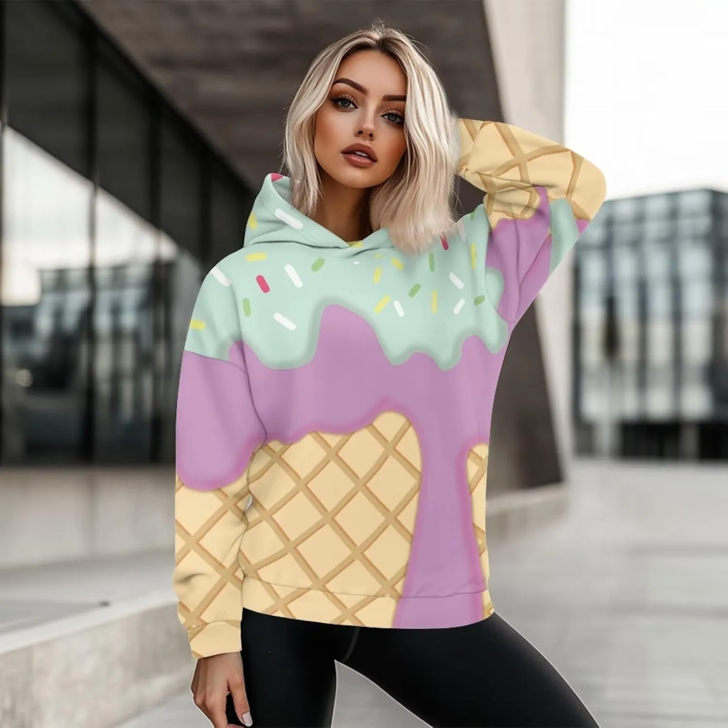 Casual Women Hoodies Oversized Sweatshirt Long Sleeve Hoodie Pullover Tops