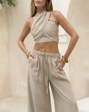 Desert Dune Wrap Crop Top