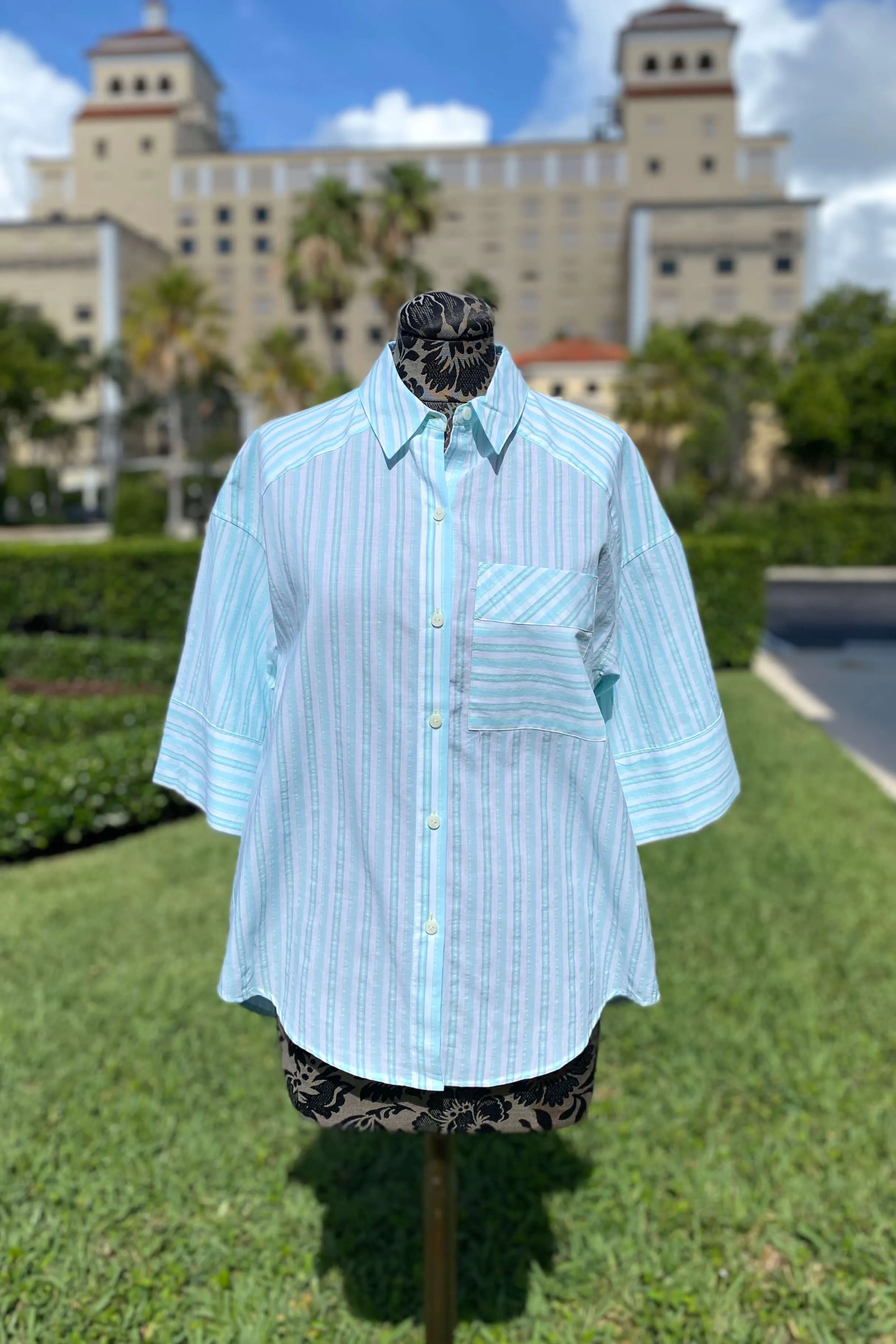 Foxcroft Costal Stripe Tunic