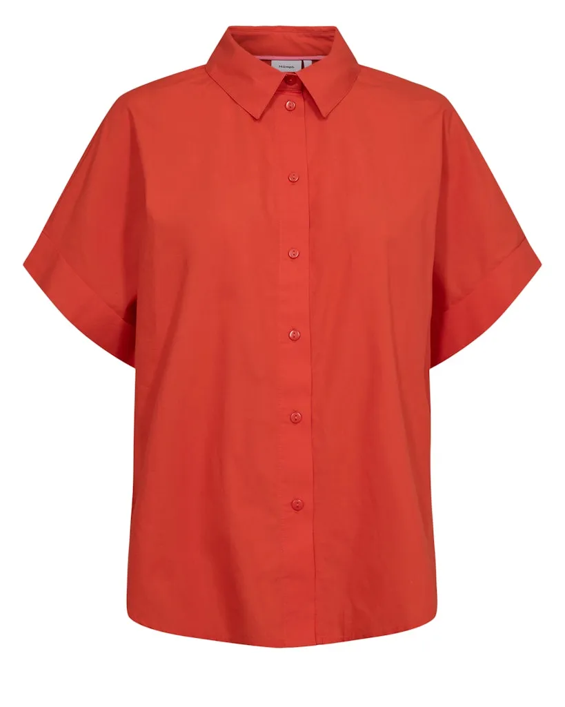 Giana Short Sleeve Shirt Cherry Tomato