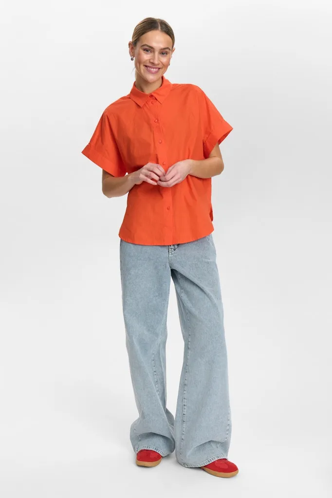 Giana Short Sleeve Shirt Cherry Tomato