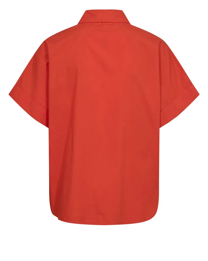 Giana Short Sleeve Shirt Cherry Tomato