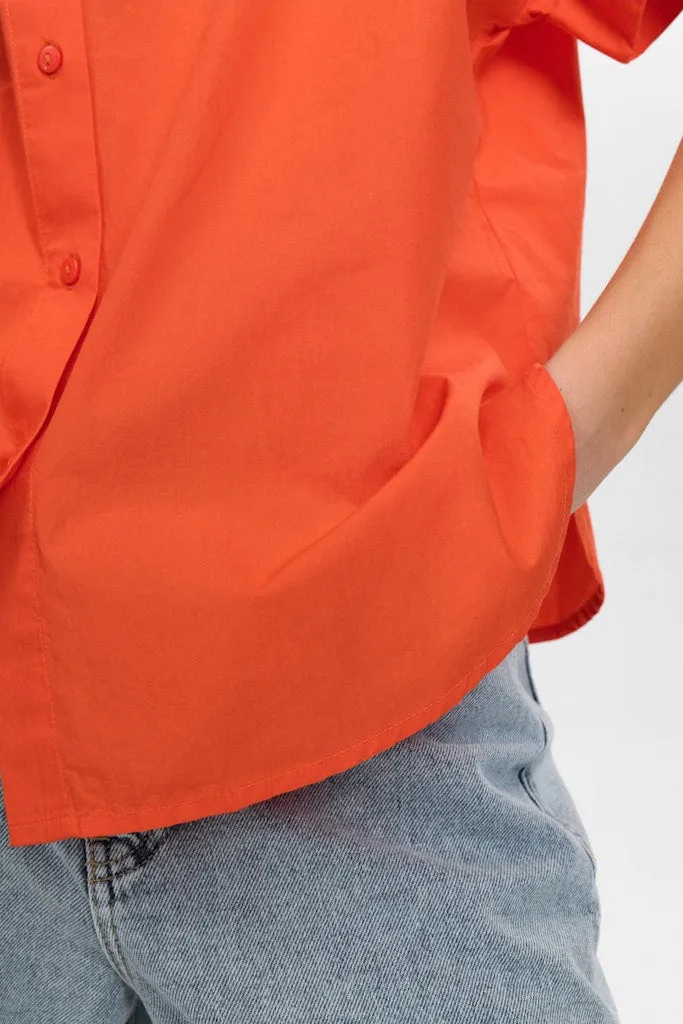 Giana Short Sleeve Shirt Cherry Tomato