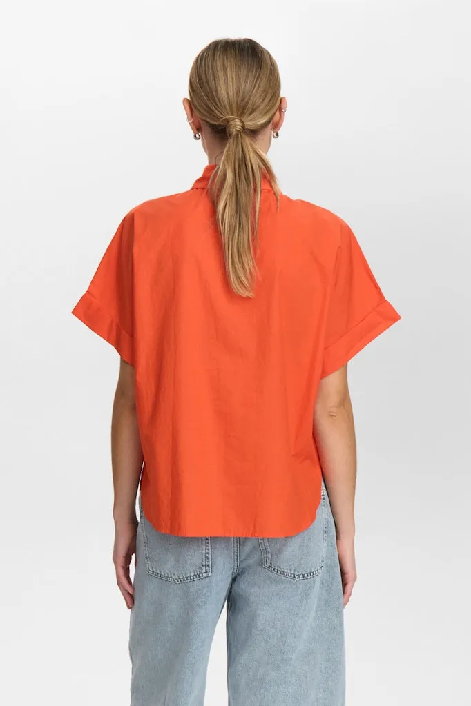 Giana Short Sleeve Shirt Cherry Tomato