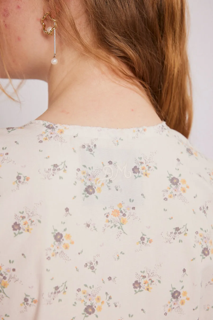 Gretchen Blouse Vintage Ditsy Print