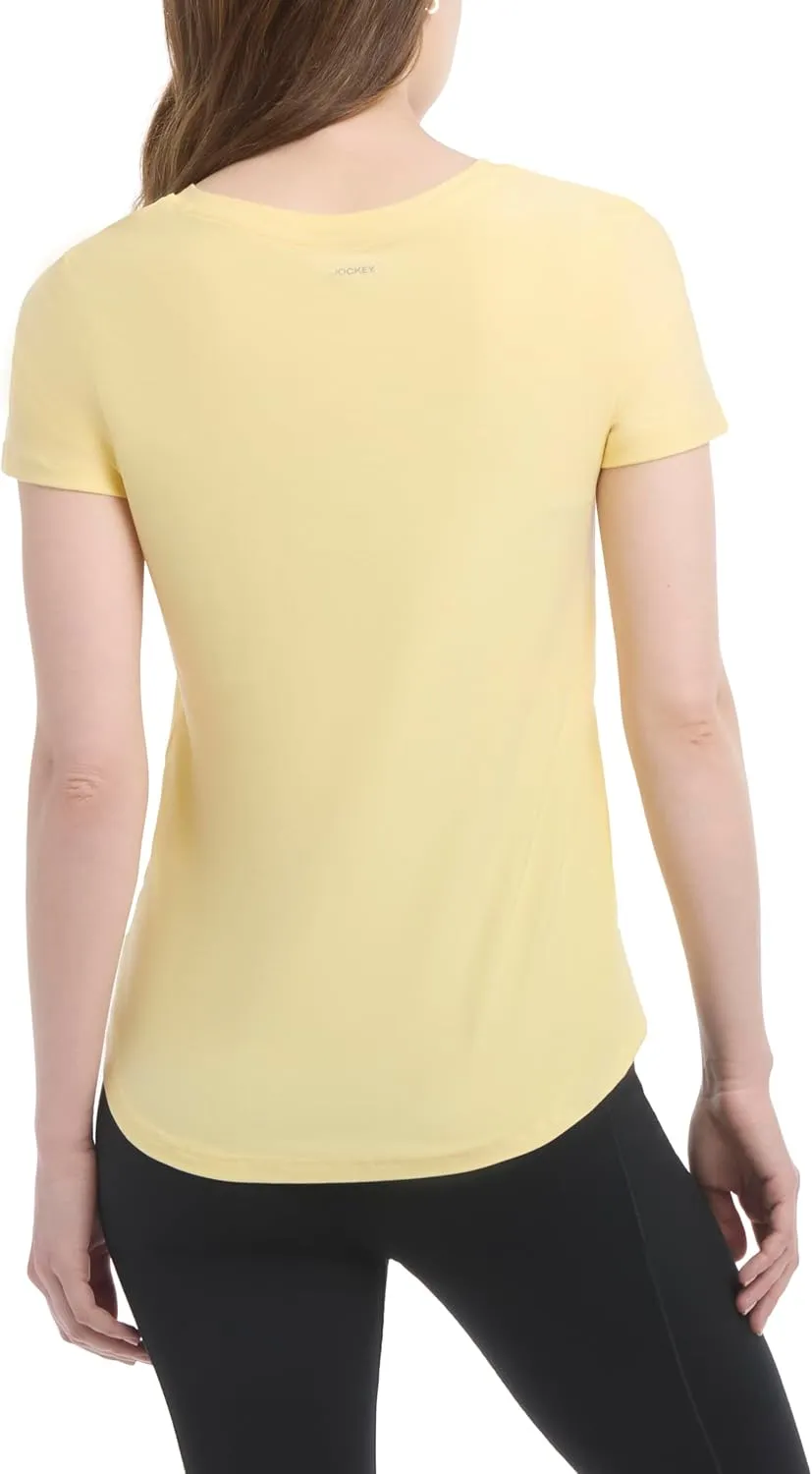 Jockey Women's Active 2-Pack Butter Soft Essential T-Shirt