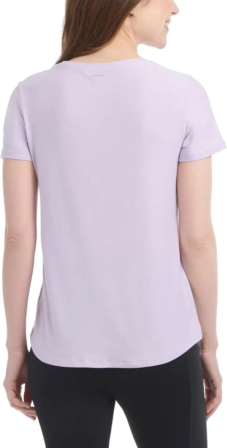 Jockey Women's Active 2-Pack Butter Soft Essential T-Shirt
