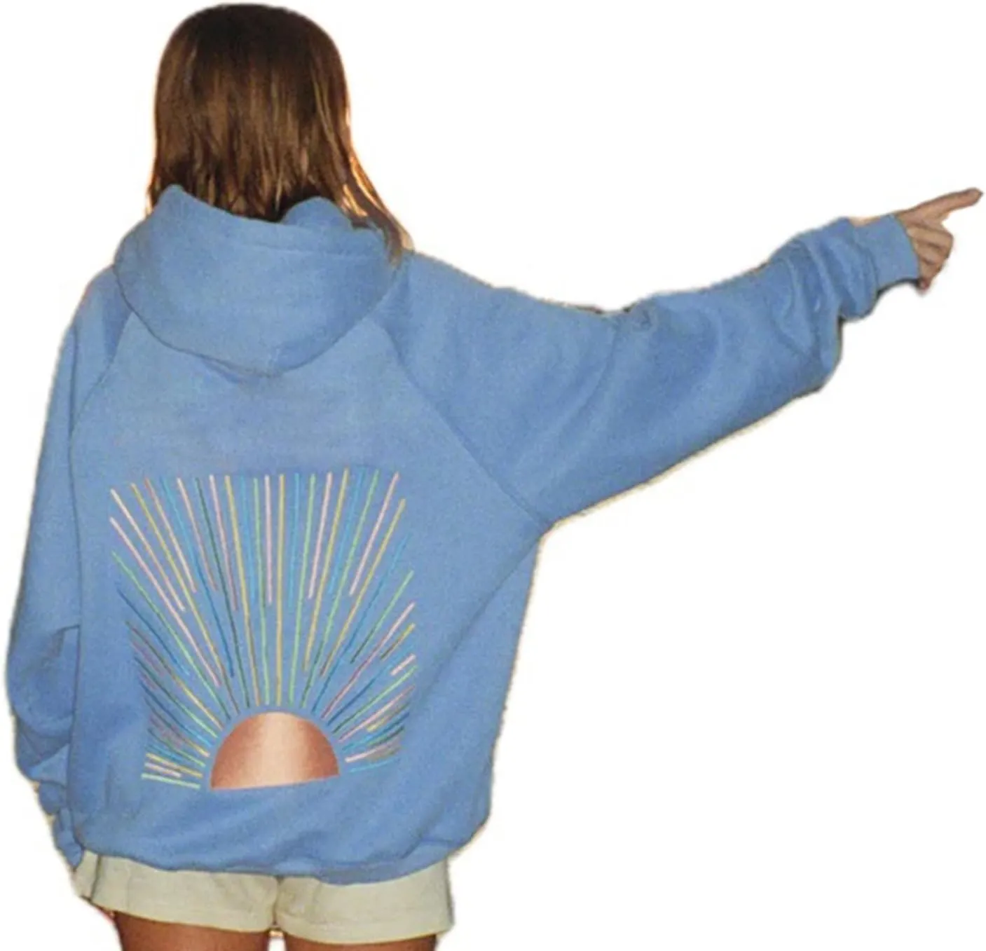 Juakoso Women Y2k Cute Graphic Hoodies Oversized Long Sleeve Coquette Sweatshirt Preppy Aesthetic Teen Girl Clothes