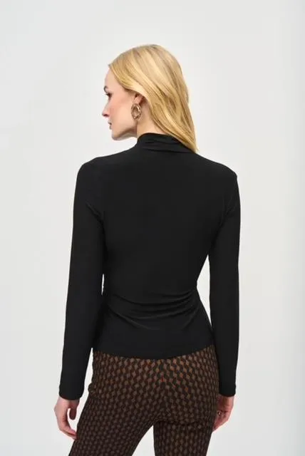 Knit Fitted Wrap Top