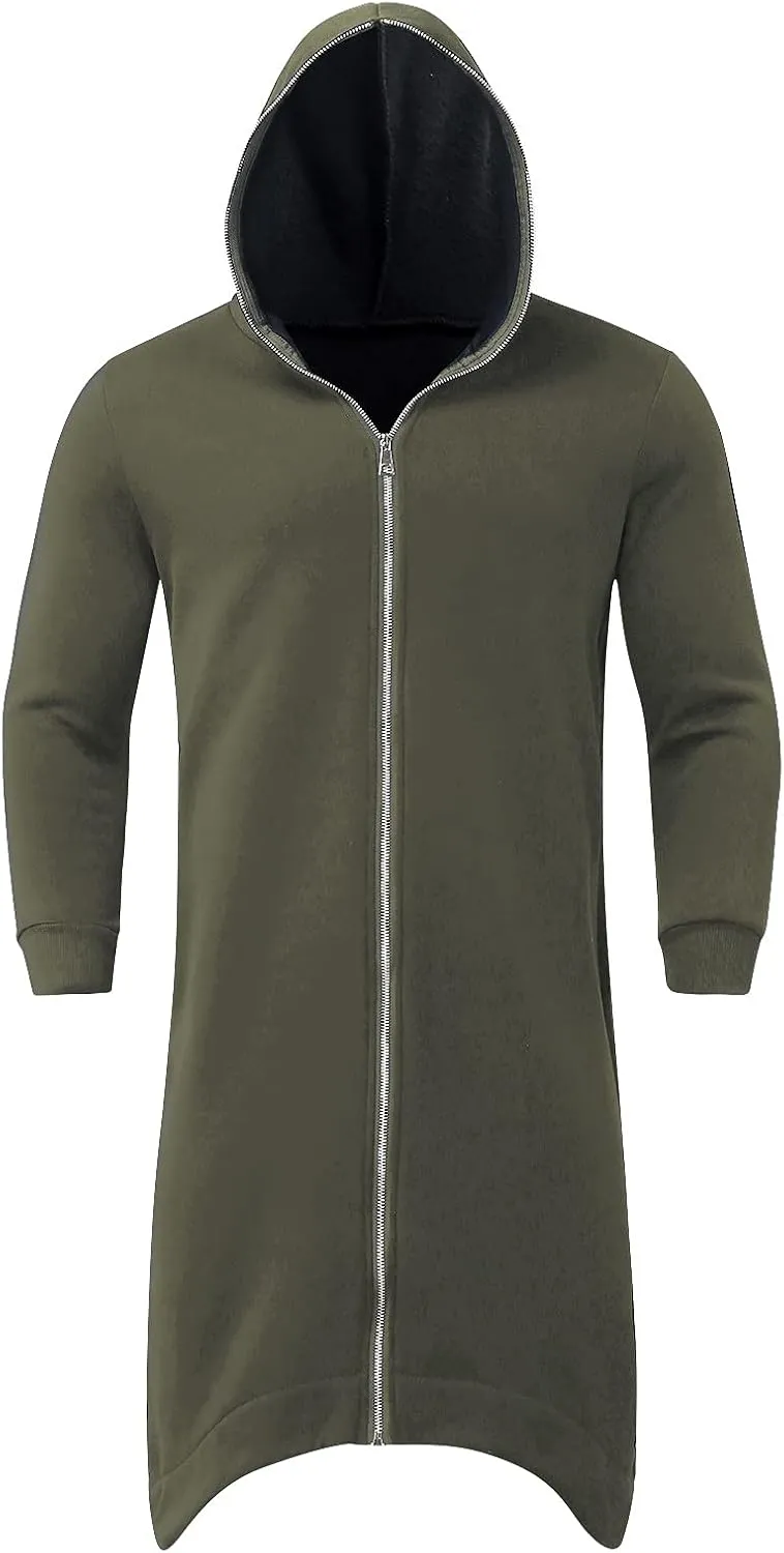 LCMTWX Men Hoodies And Winter Casual Loose Solid Hooded Sweater Top Sports Hooded Jacket Fleece Zip Hoodie Sweatshirt