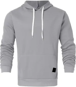 Mens Pullover Hoodies Comfy Soft Hiking Long Sleeve Coat Lightweight Pull Over Sweaters Mens Winter Shirts with Pockets