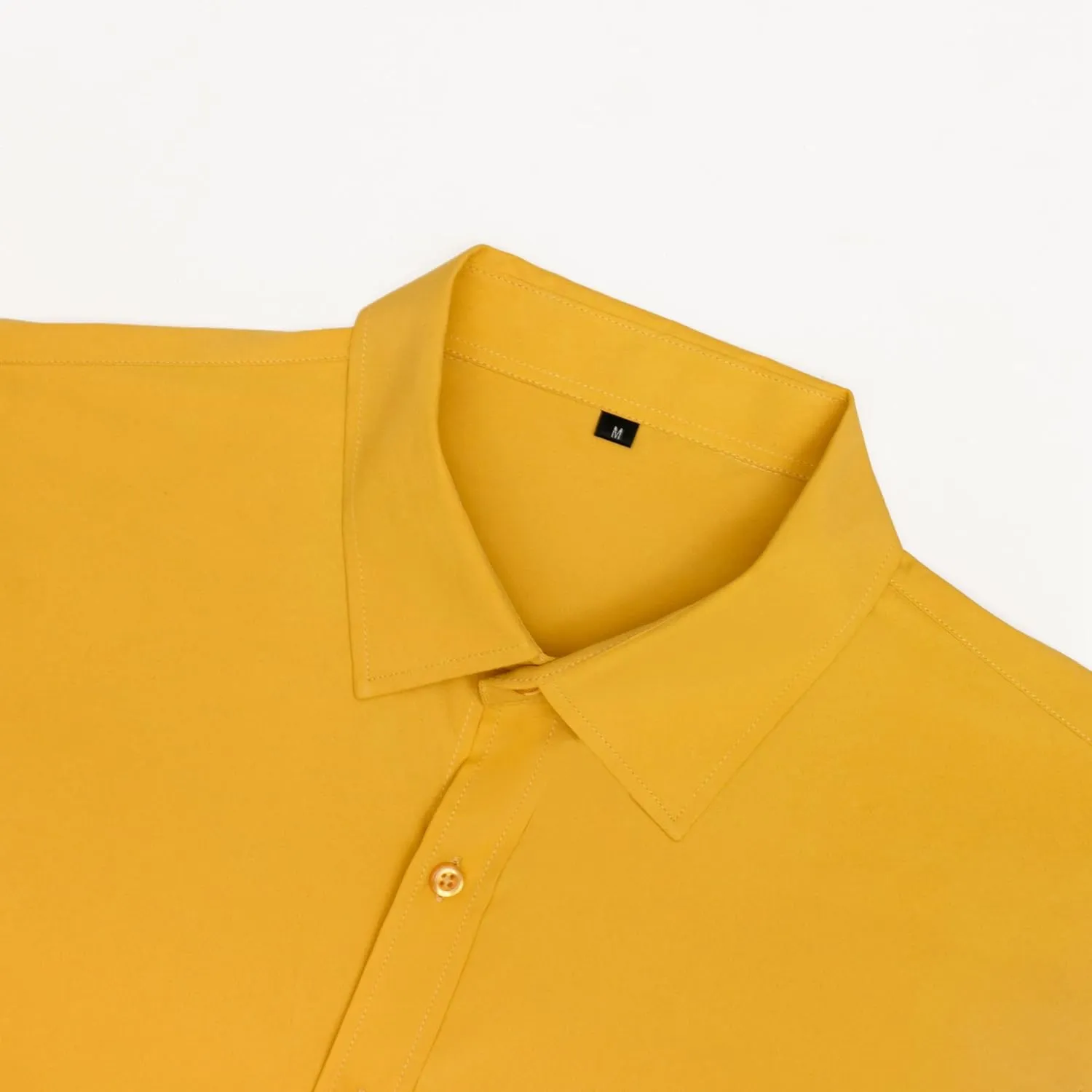Men's Solid Soft Button Down Shirts Long Sleeve Casual Regular Fit Dress Shirt with Pocket