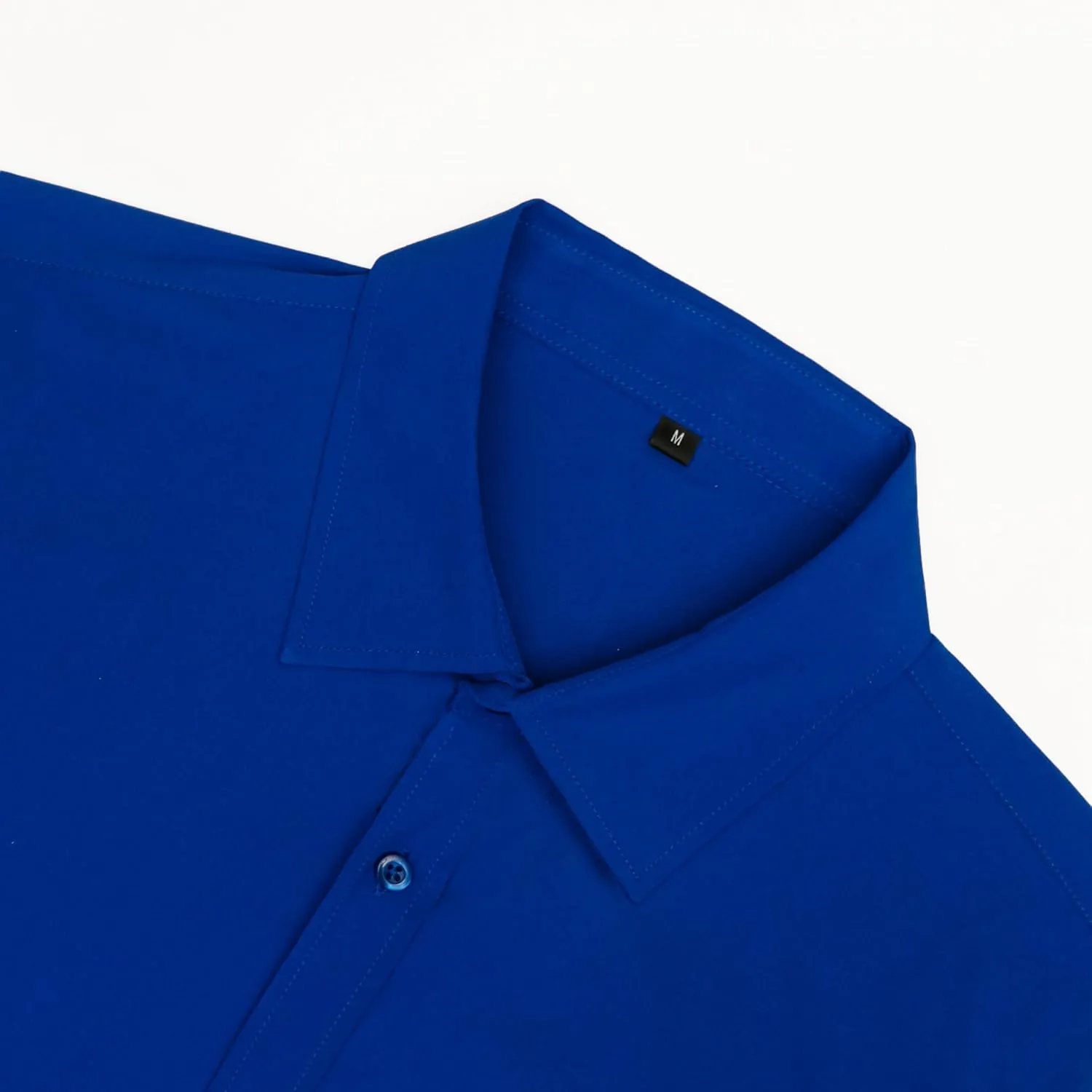 Men's Solid Soft Button Down Shirts Long Sleeve Casual Regular Fit Dress Shirt with Pocket