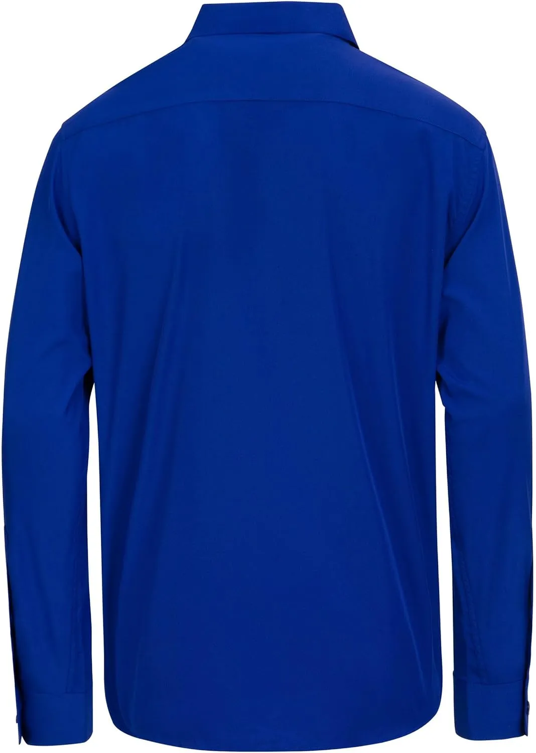 Men's Solid Soft Button Down Shirts Long Sleeve Casual Regular Fit Dress Shirt with Pocket