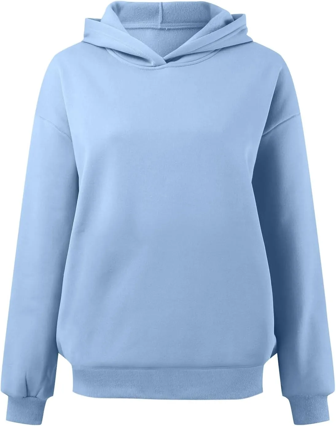 Oversized Hoodie for Women Casual Plain Hoodies Long Sleeve Sweatshirt with Hood Fleece Hoodie Pullover with Pocket