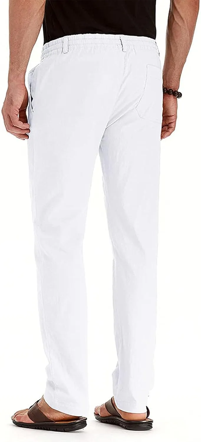 Rela Bota Mens Jogger Pants Loose Bussiness Pants Soft Stretch Chino Pant Drawstring Elastic Waist