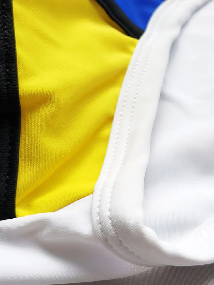 Sporty Contrast Padded Swim Briefs