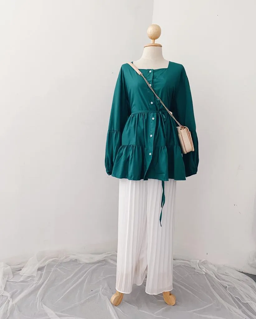 Square Neck Tops - Crystal