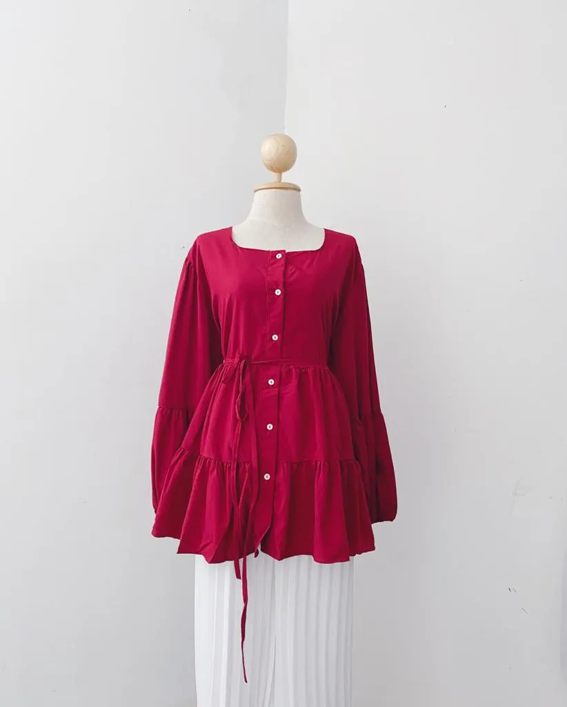 Square Neck Tops - Crystal