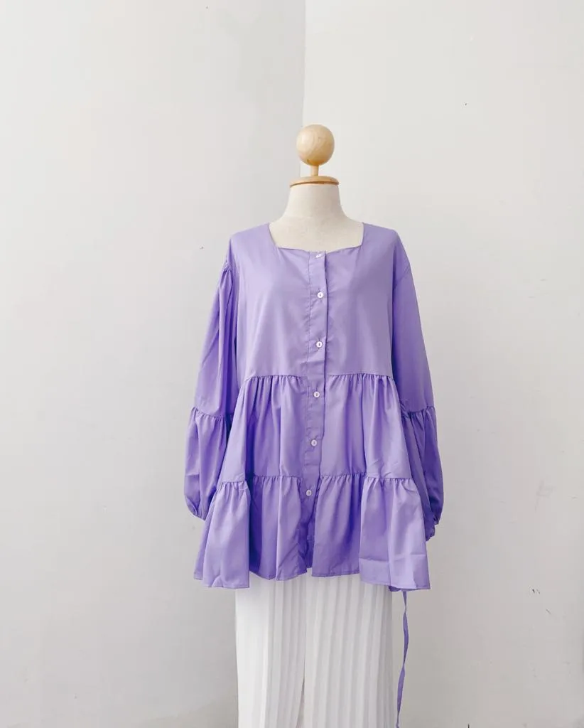 Square Neck Tops - Crystal