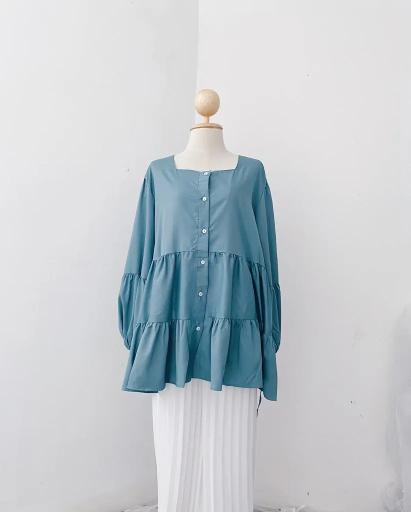 Square Neck Tops - Crystal