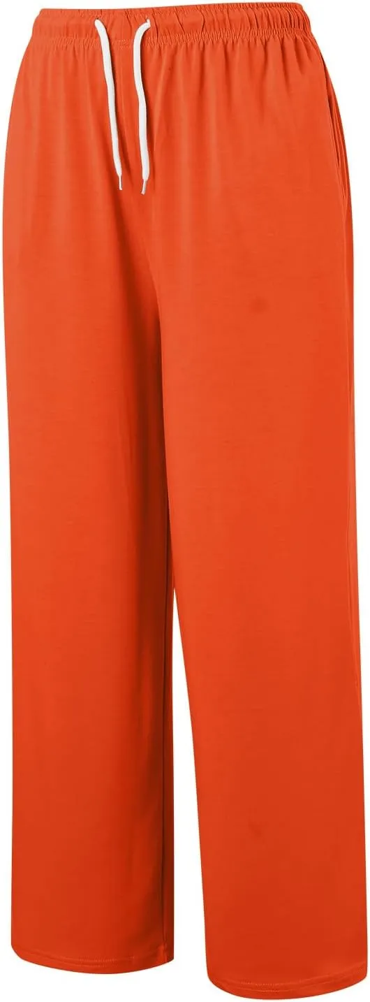 Womens Casual Pants Summer Elastic High Waist Pants Baggy Lightweight Comfy Soft Beach Trousers with Pockets 2025