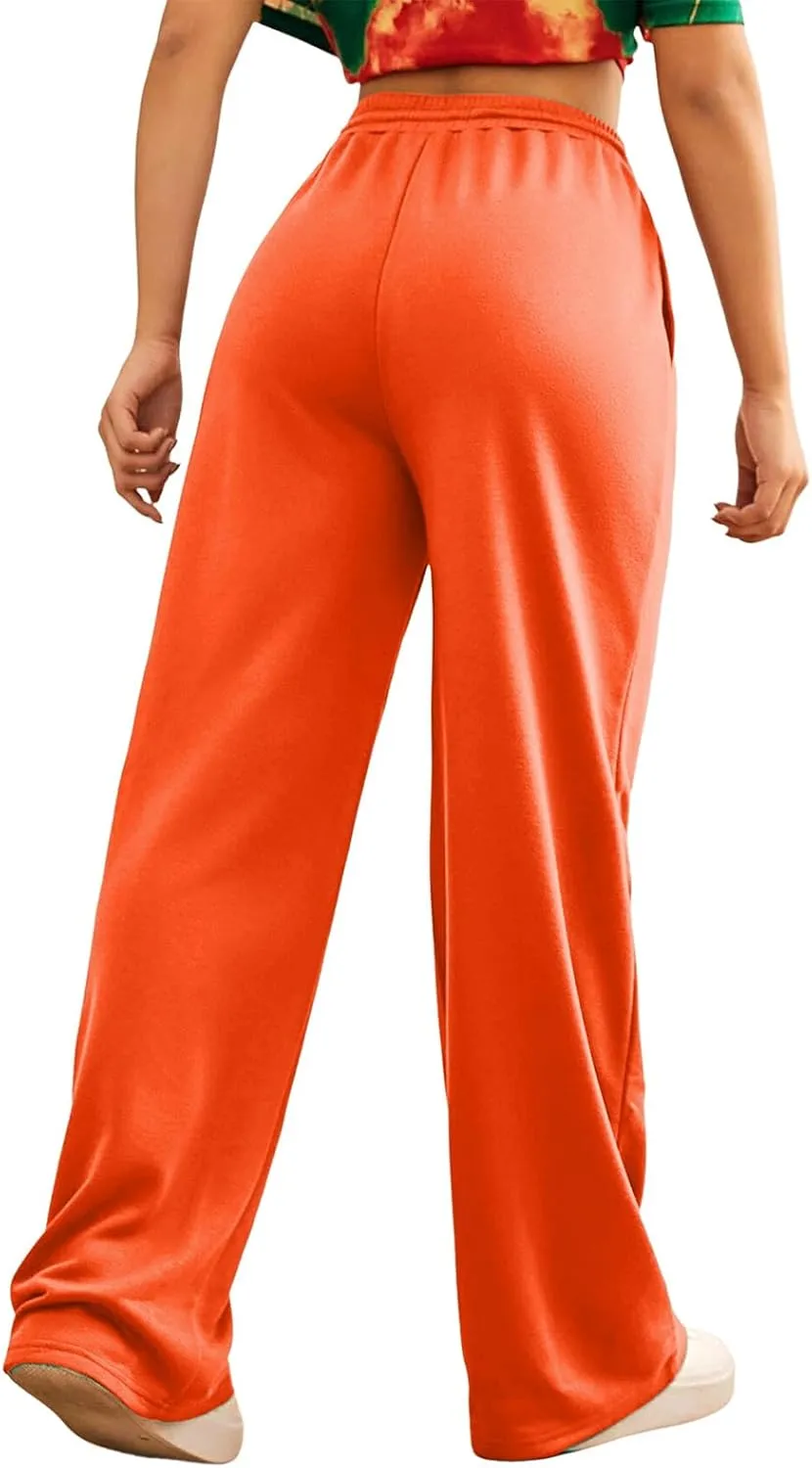 Womens Casual Pants Summer Elastic High Waist Pants Baggy Lightweight Comfy Soft Beach Trousers with Pockets 2025