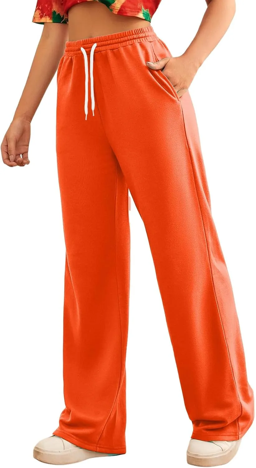 Womens Casual Pants Summer Elastic High Waist Pants Baggy Lightweight Comfy Soft Beach Trousers with Pockets 2025