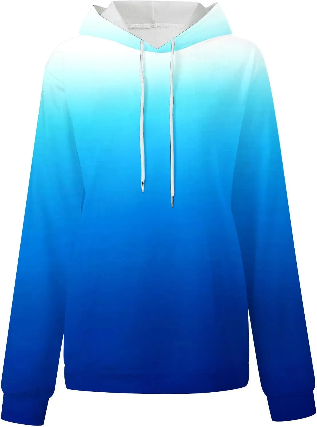 Women's Oversized Hoodies Plus Size Gradient Color Fall Tops Drawstring Trendy Pullover Tees Loose Preppy Clothes