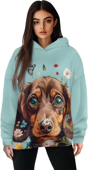 Womens Oversized Sweatshirts Athletic Hoodies Long Sleeve Pullover Hooded Tops