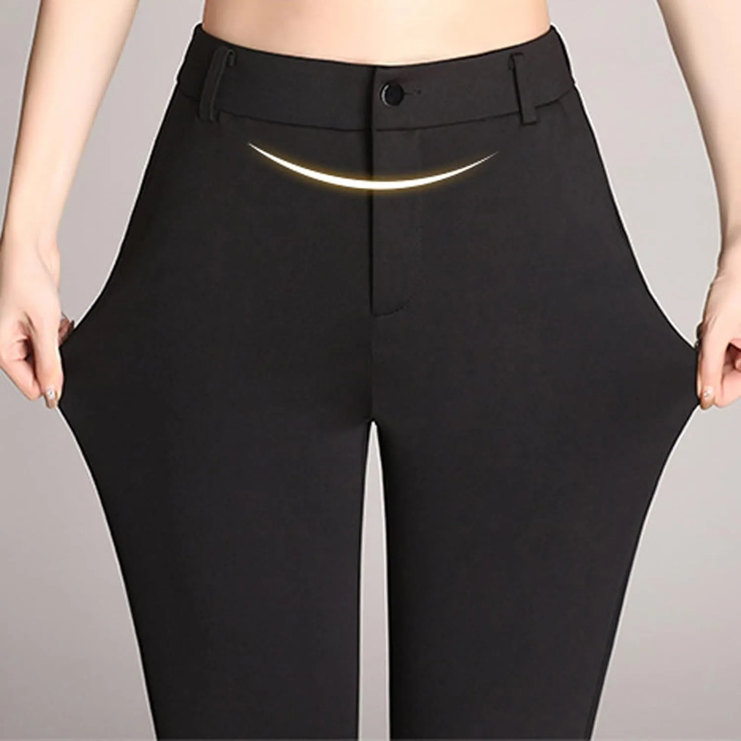Work Pants for Women 2025 High Waist Stretch Soft Comfy Athletic Workout Yoga Pants Casual Business Trousers