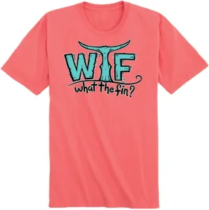 WTF WHAT THE FIN? Short-Sleeve Feels Good Soft Cotton T-Shirt - WTF Classic Logo