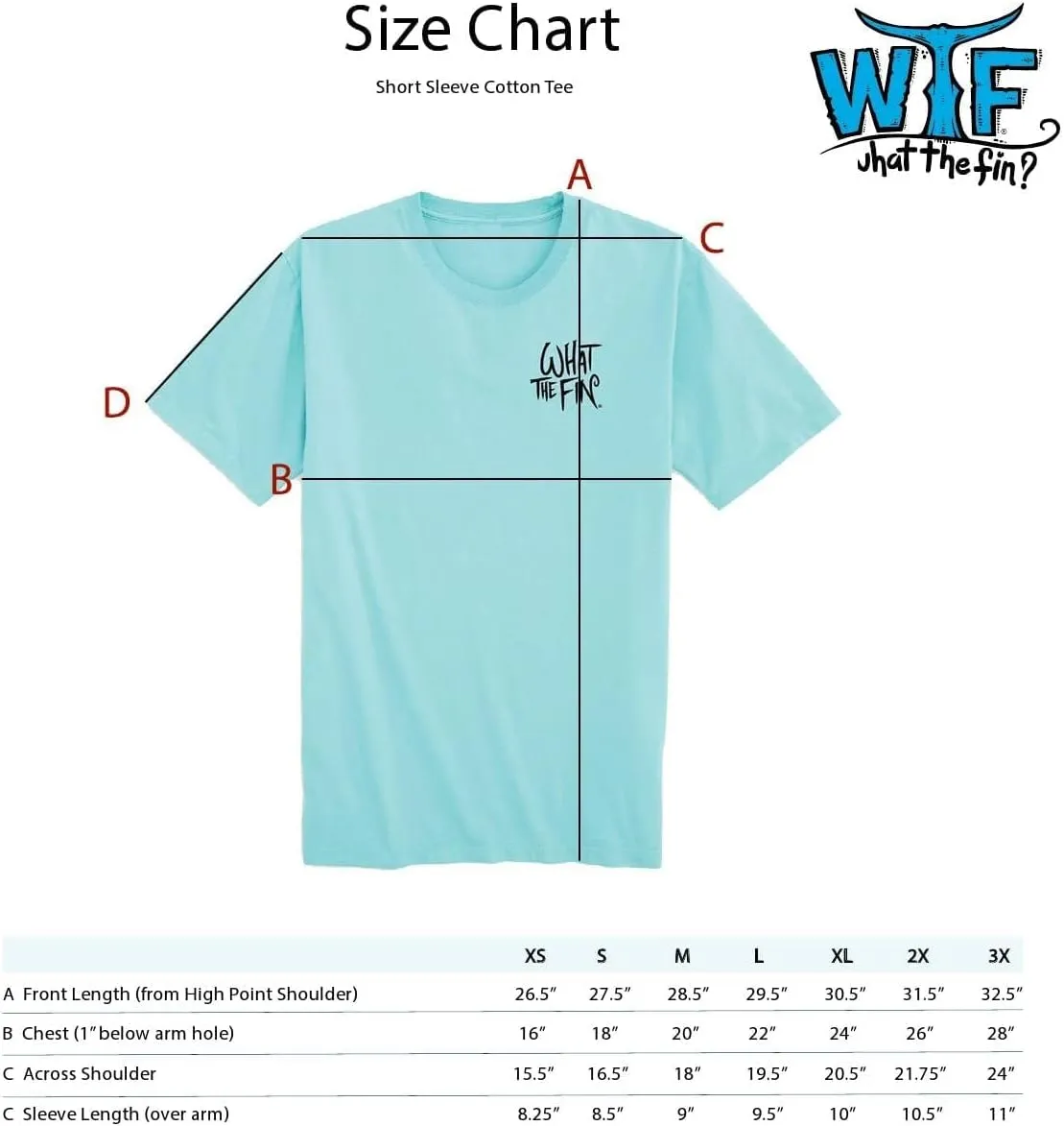 WTF WHAT THE FIN? Short-Sleeve Feels Good Soft Cotton T-Shirt - WTF Classic Logo