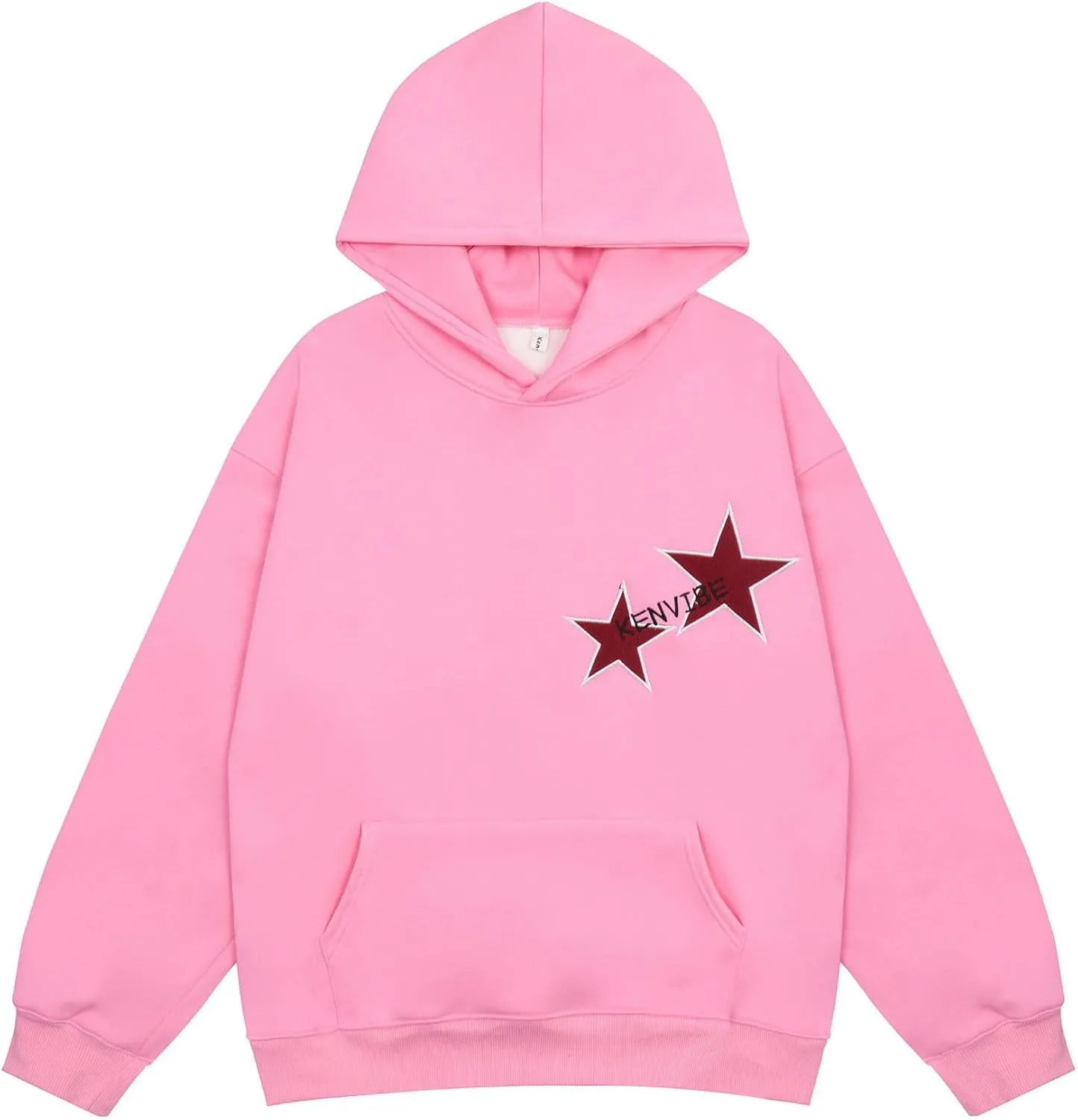 Y2k Star Hoodies Oversized Graphic Hoodies Aesthetic 90s Crewneck Sweatshirt Long Sleeve Pullover Tops