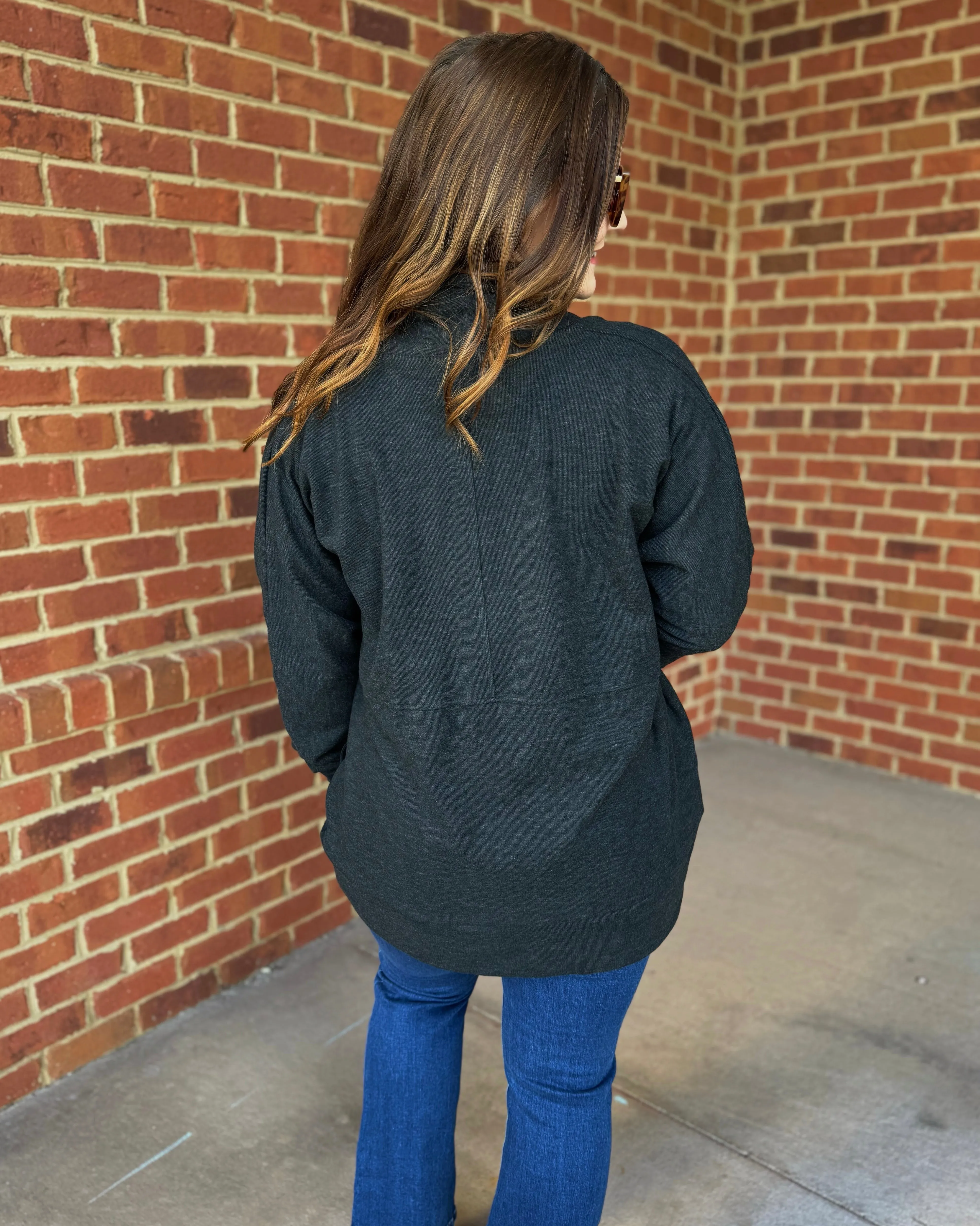 Zara Soft Cocoon Cardigan in Black FINAL SALE
